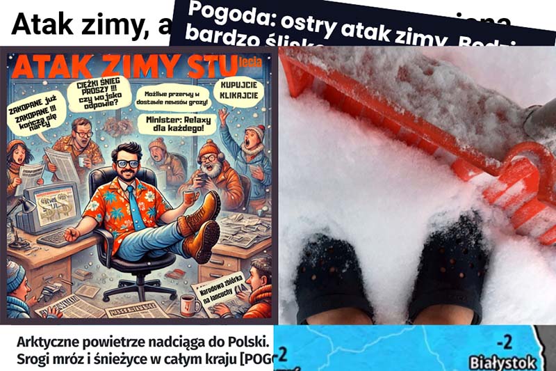 atak zimy - clickbait